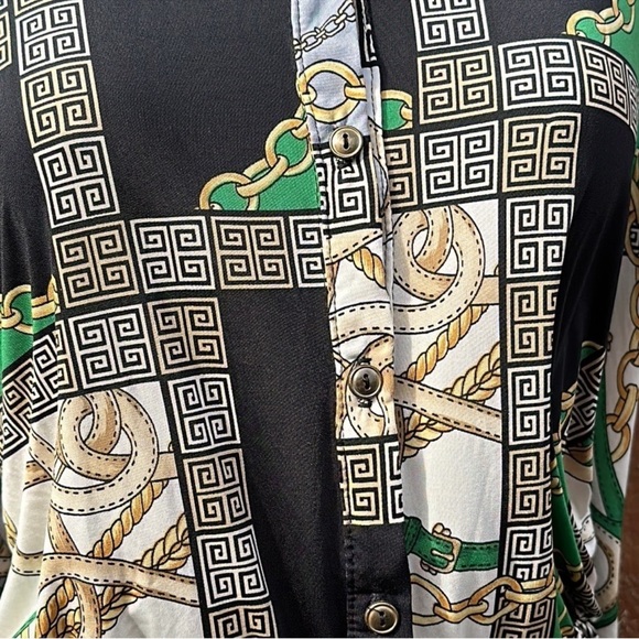 Fashion Queen Stylish Green and Black Patterned Women's Jumpsuit Size M - Picture 8 of 13